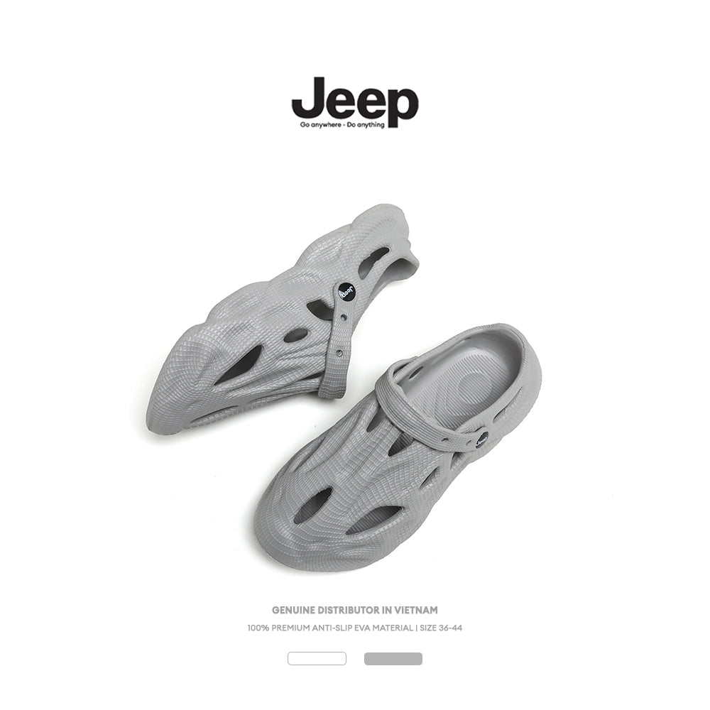 Dép Đúc Nguyên Khối Jeep Coral Nam Nữ Chính Hãng, Chất Liệu EVA, Êm Ái, Thoáng Khí, Chống Trơn Trượt