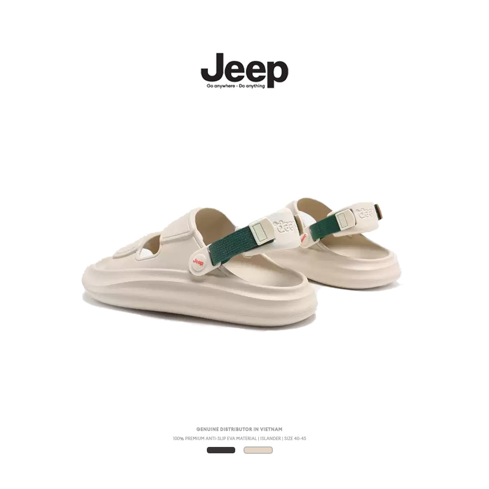 Dép Đúc Nguyên Khối Jeep Islander Chính Hãng,Kiểu Dáng Sandal, Quai Chắc Chắn, Đế Lõm Chống Trượt