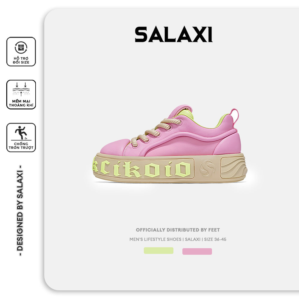 Giày Sneaker Salaxi  thiết kết Classic Đế Cao