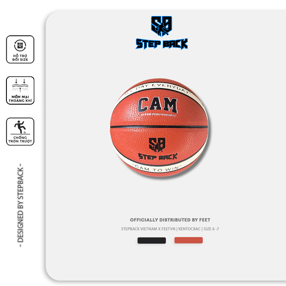 Quả Bóng Rổ Cam Stepback - Feet.vn