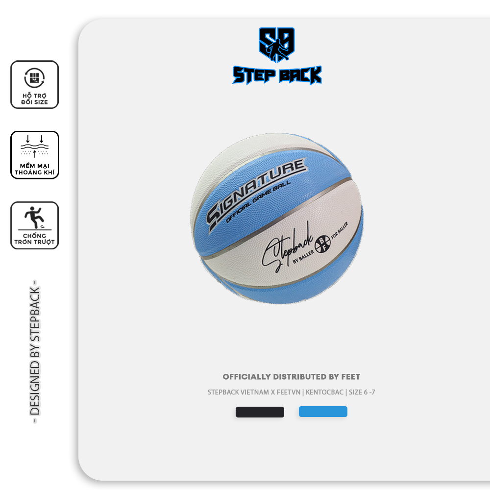 Quả Bóng Rổ Stepback Signature – Bóng rổ tiêu chuẩn số 7 - Feetvn