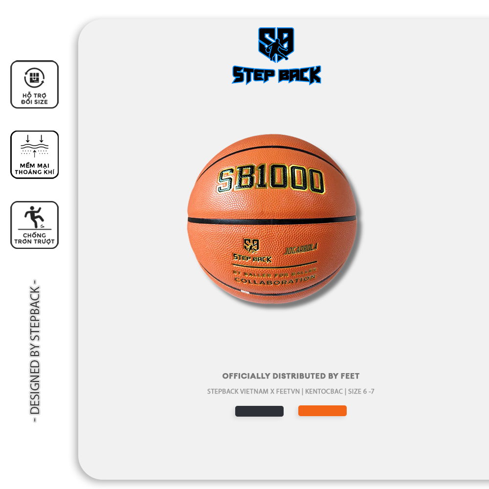 Quả Bóng Rổ SB1000 Stepback x Jogarbola - Feet.vn