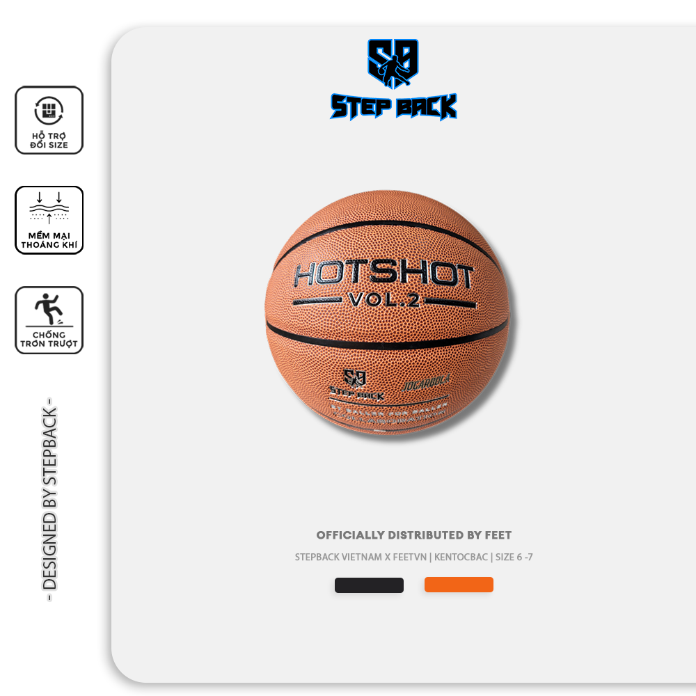 Quả Bóng Rổ HotShot Stepback x Jogarbola Vol2 - Feet.vn