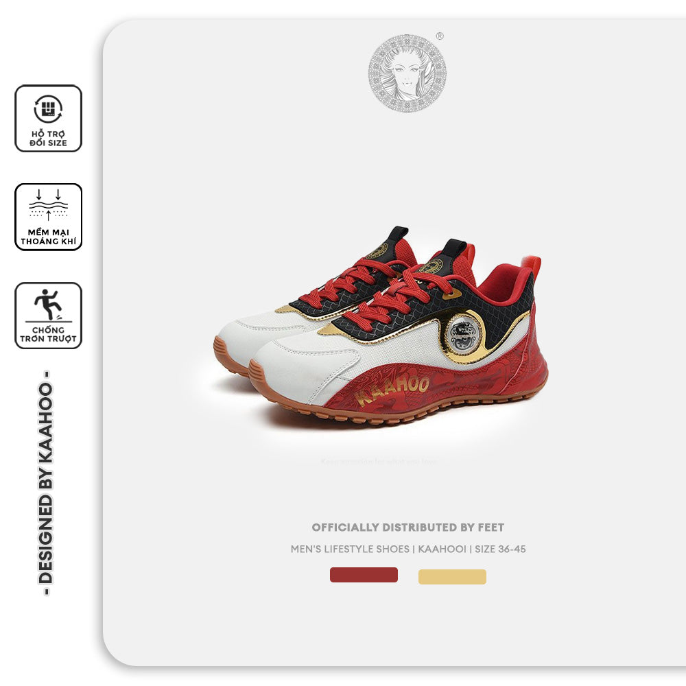Giày Sneaker Kaahoo thiết kế Unisex phối màu cá tính