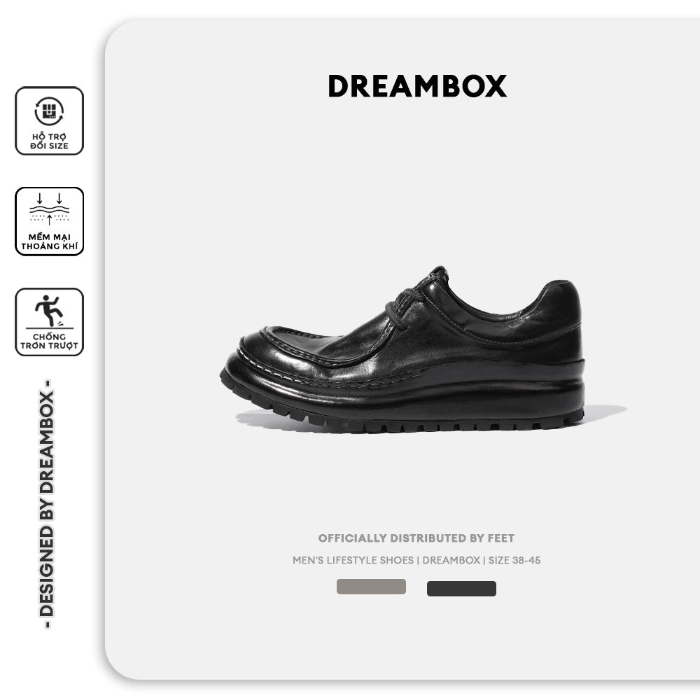 Dreambox Junbo Vibram Chống Mài Mòn Cao Cấp, Nhẹ, Sang Trọng, Da Ngựa Casual