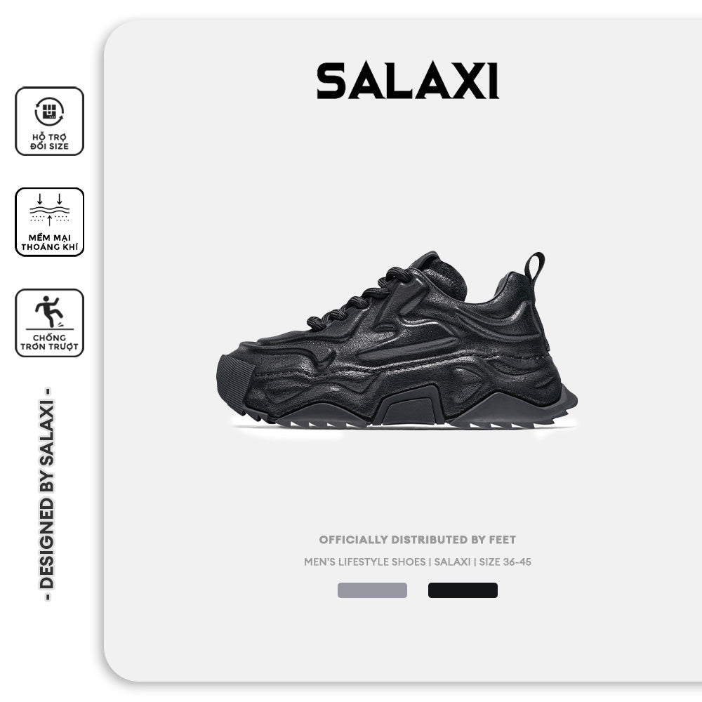 Giày Sneaker Salaxi thiết kế Basic Trắng sữa