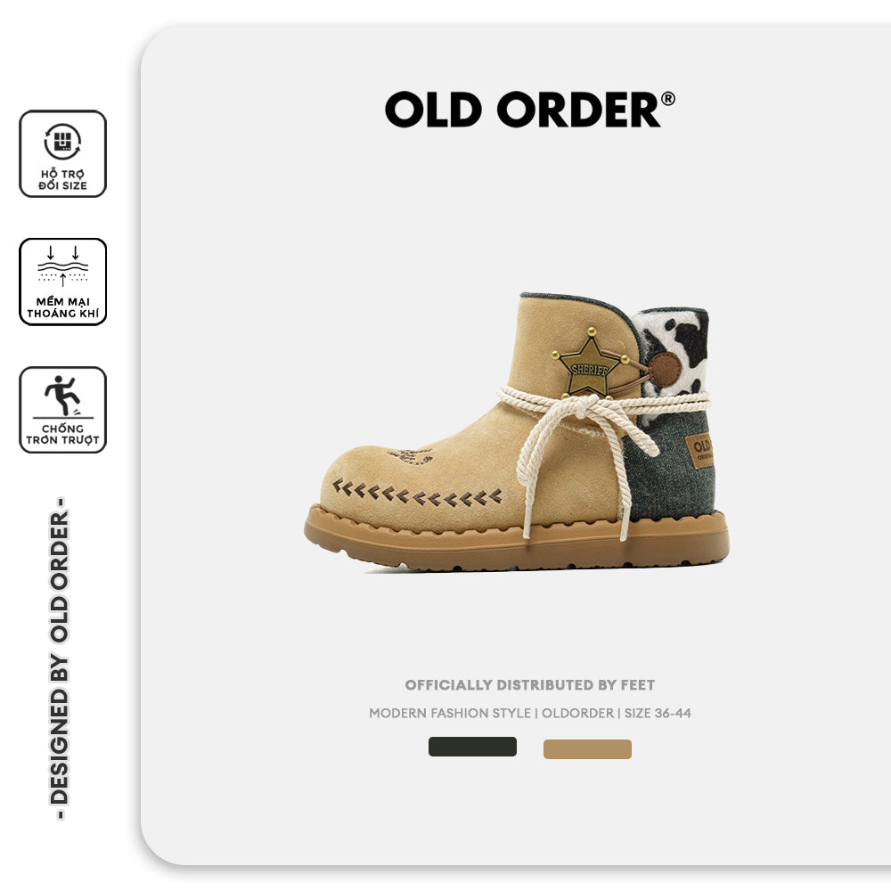 [OLDORDER] Giày bốt đi tuyết đến giữa bắp chân Woody chống trượt