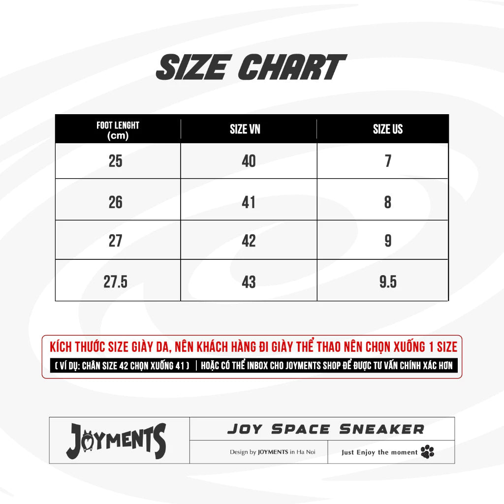 Giày Sneaker Nam Joyspace 2025 Giày Da Bò Thật Đệm Êm Chống Trượt - Feet.vn