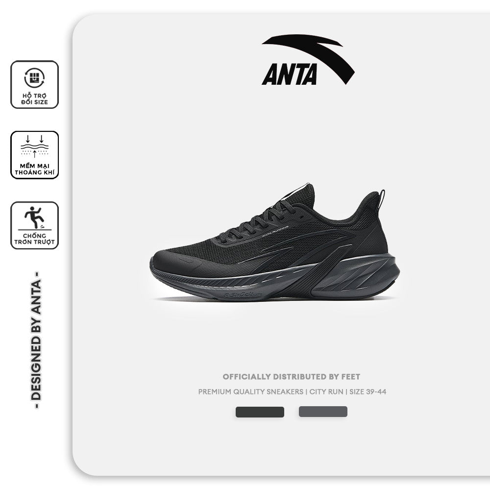 Giày chạy thể thao nam CITY RUN ANTA Chính Hãng 1124C5548-5  FEET.VN