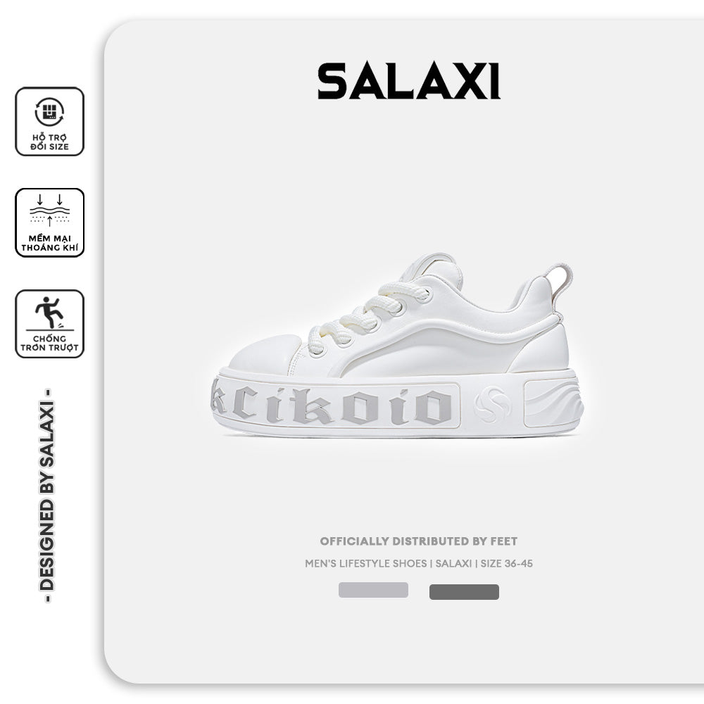 Giày Sneaker Salaxi  thiết kết Classic Đế Cao