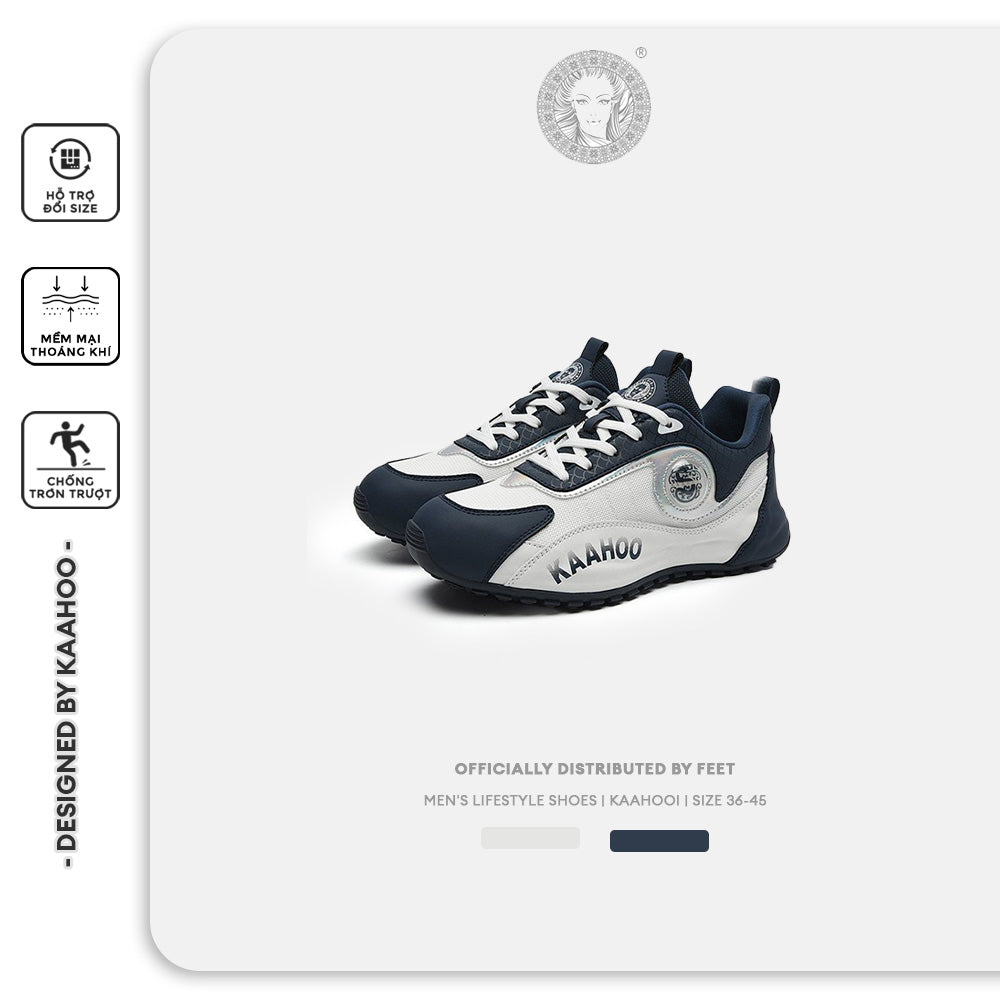 Giày Sneaker Kaahoo thiết kế Unisex phối màu cá tính