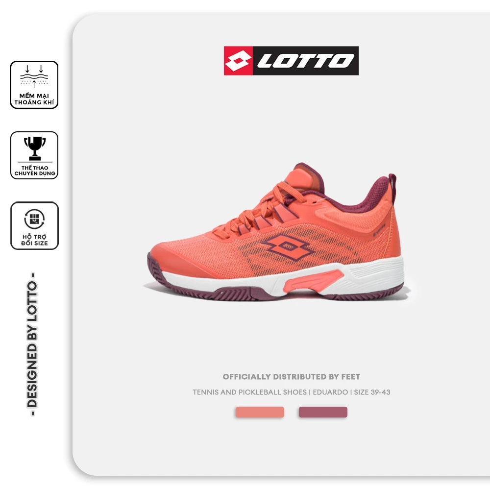 Giày Tennis Nam Lotto Eduardo Thoáng Khí Êm Ái Bền Bỉ Hàng Chính Hãng - Feet.vn
