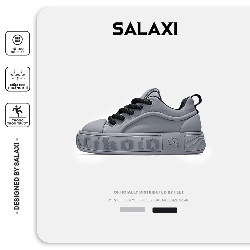 Giày Sneaker Salaxi  thiết kết Classic Đế Cao
