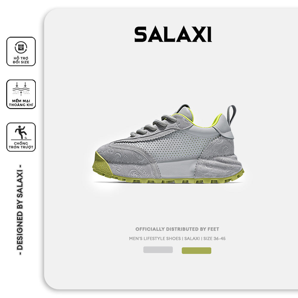 Giày Sneaker Salaxi thiếu kế Classic có Lưới Thoáng Khí
